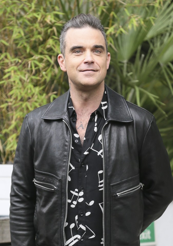 Robbie Williams and Ayda Field leaving the ITV studios, London.