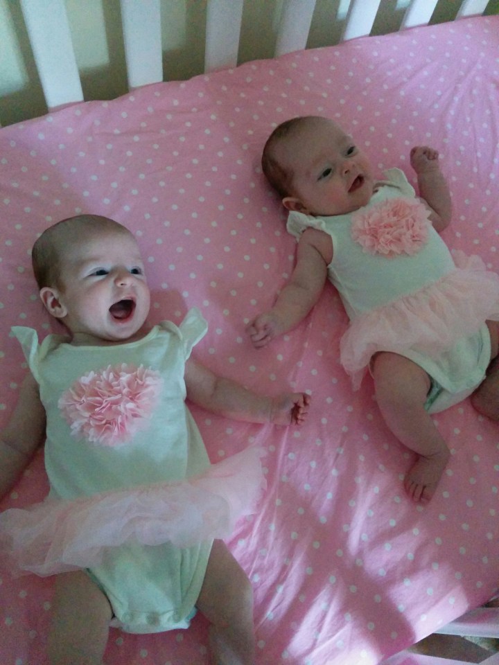  The two twins, now 10 months old, have different blood types