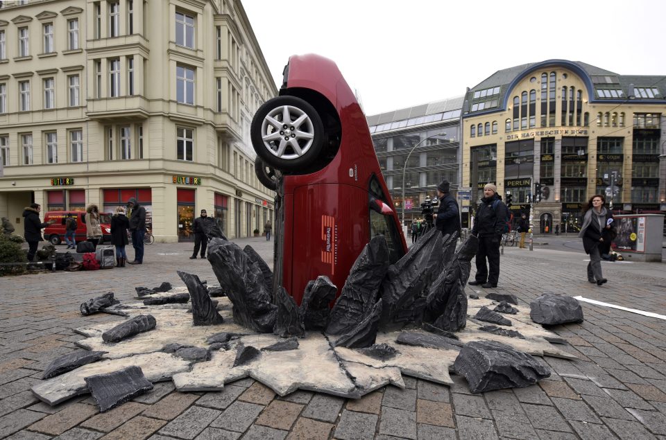  A similar 'car crash' was spotted in Berlin, Germany