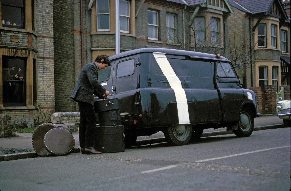  This black Bedford van was bought for the princely sum of 20 quid in their formative years