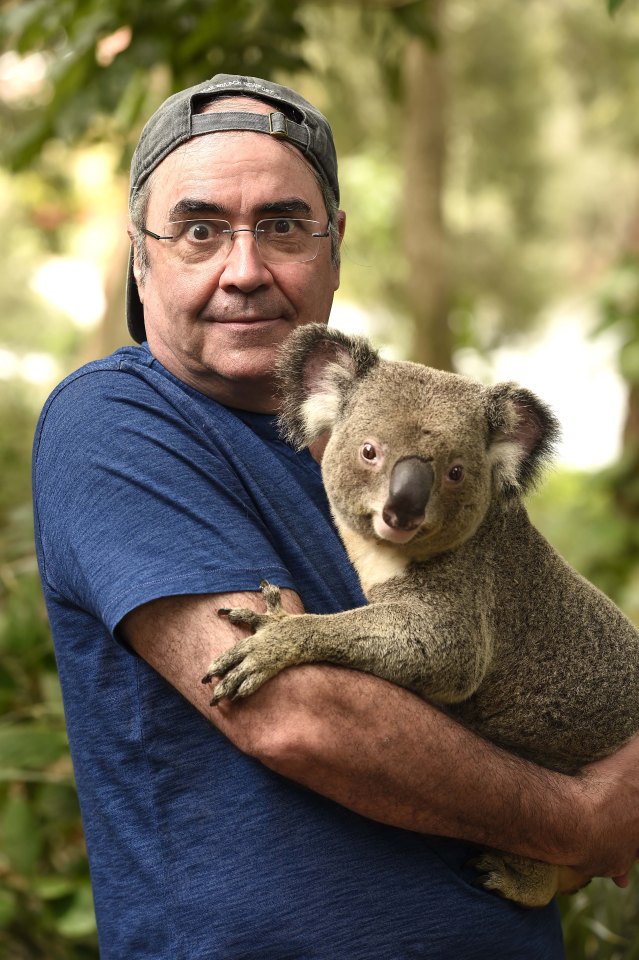 Danny Baker at Currumbin Wildlife sanctuary.