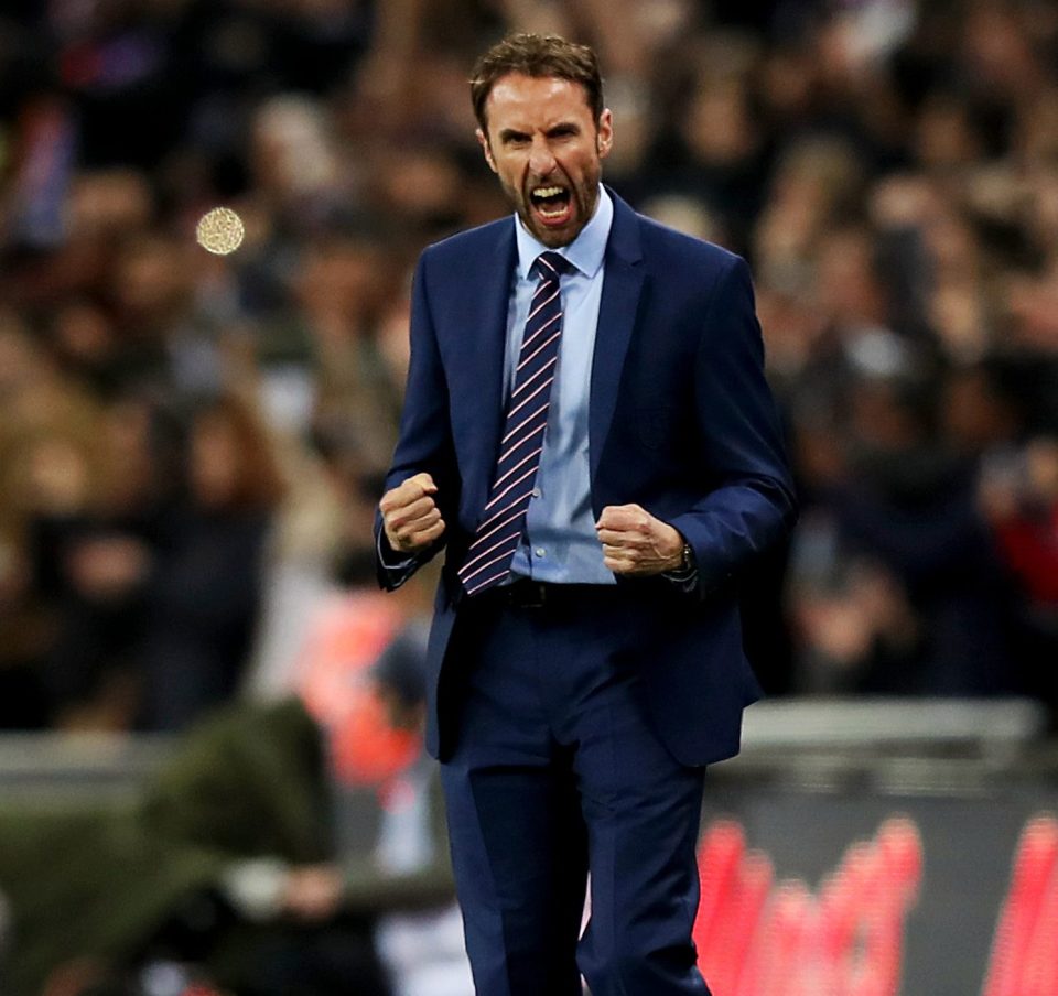 Southgate led England to two wins and two draws during his spell in charge