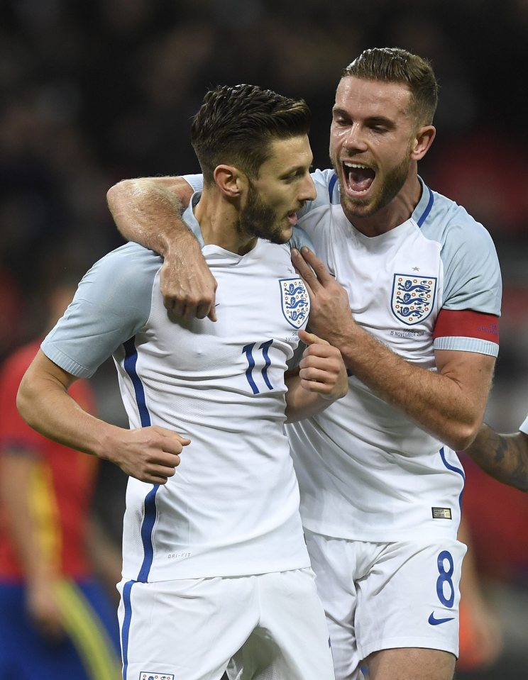 Jordan Henderson and Adam Lallana