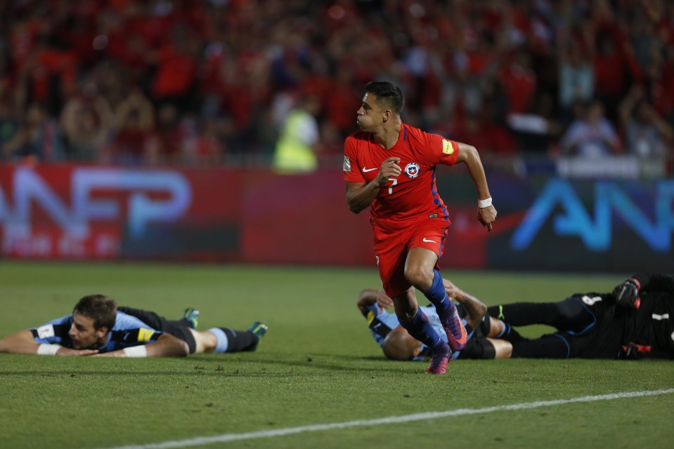 Alexis Sanchez bagged twice late on to secure Chile a 3-1 win over Uruguay