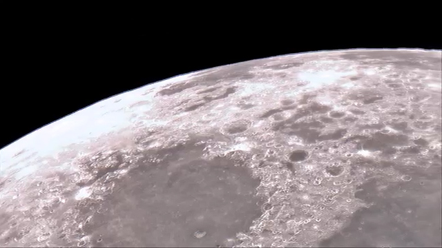  Footage shows the moon in unbelievable detail