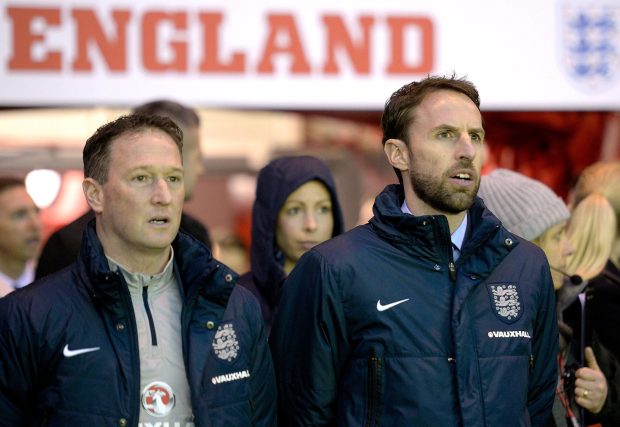 England interim boss Gareth Southgate is in pole position to get the job permanently