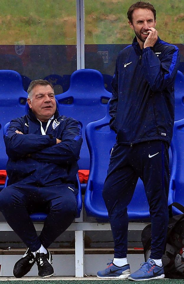 Sam Allardyce and Southgate...Big Sam was on £3m a year