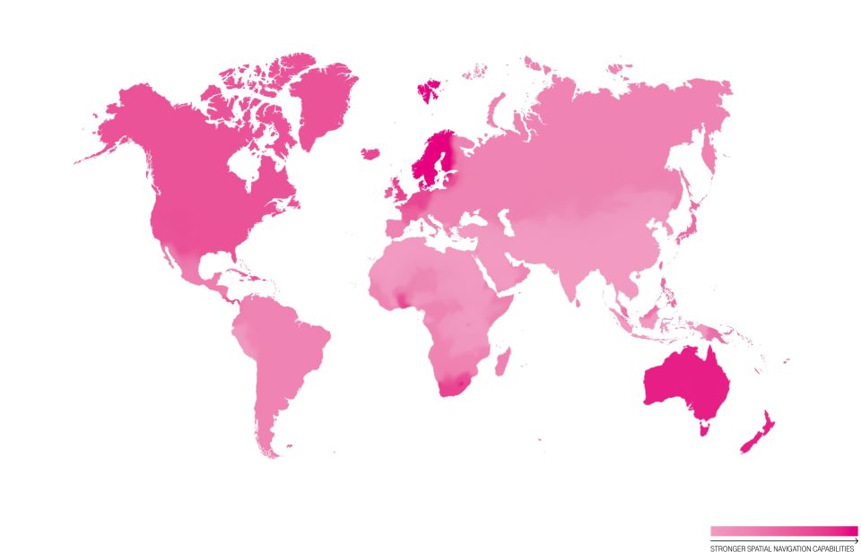 For some the earliest signs of navigation skills declining happens as young as 19. The map highlights the populations most affected by dementia