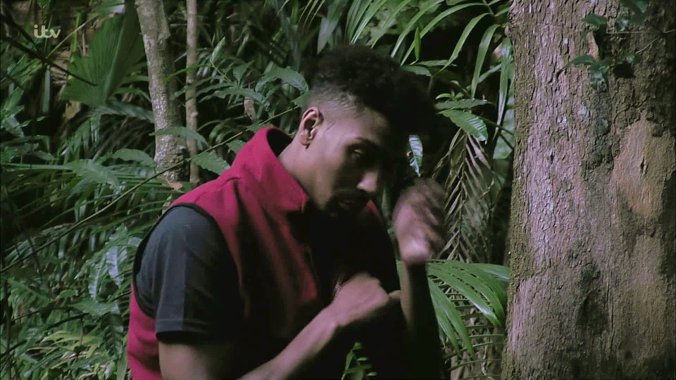  Jordan Banjo gets upset in the jungle