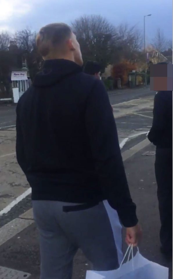  Rangers ace Martyn Waghorn reacts to the lad shouting 'you're s***' as he walked along the street