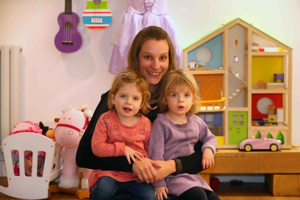  Family ties: Emma Glozier and her twins, today