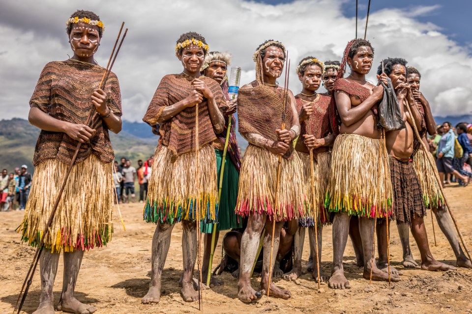 Dani tribeswomen prepare for their annual festival in August 2016 