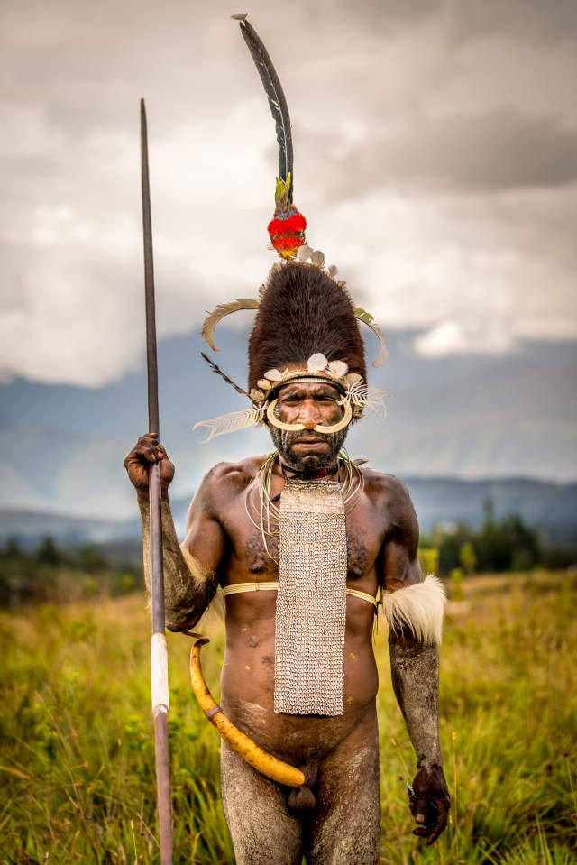 The Dani have a fearsome reputation as warriors (Pictured: A Dani warrior)