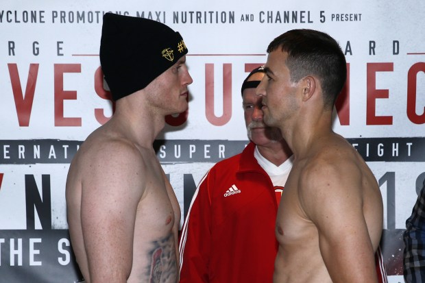 George Groves and Eduard Gutknecht square off ahead of their clash this weekend