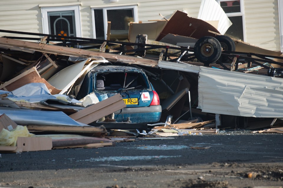  Slates were blown off roofs, windows sucked out, and chimney stacks destroyed