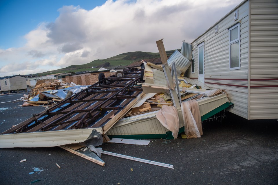  Hundreds of homes have been left without power - with locals now faced with a massive clean up effort