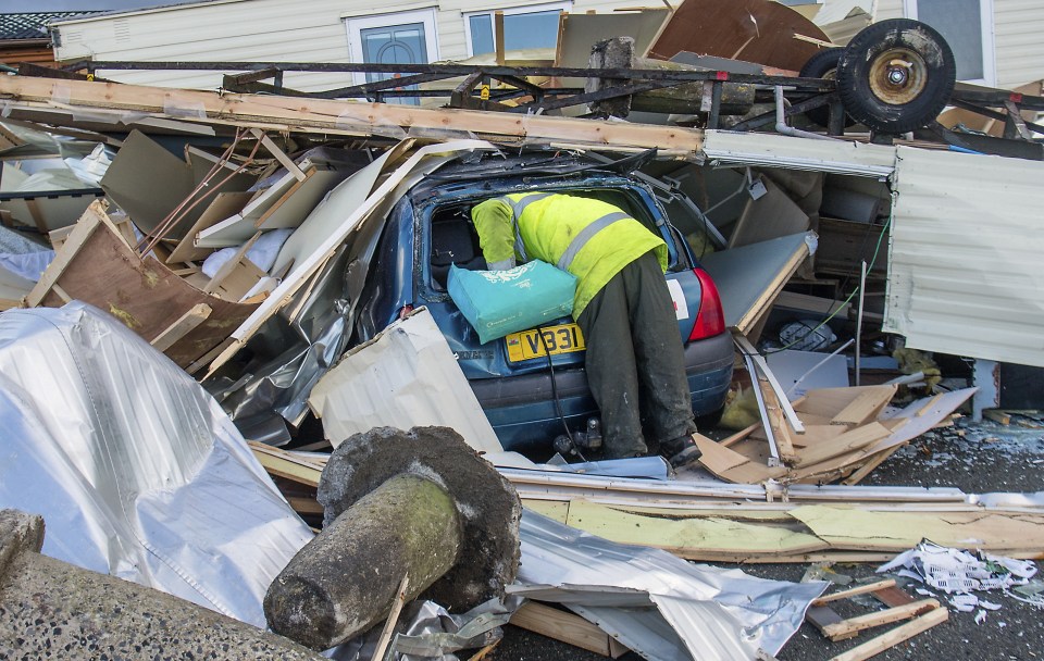  Extensive damage was caused by the winds with the local lifeboat club saying the winds were the highest speeds ever recorded