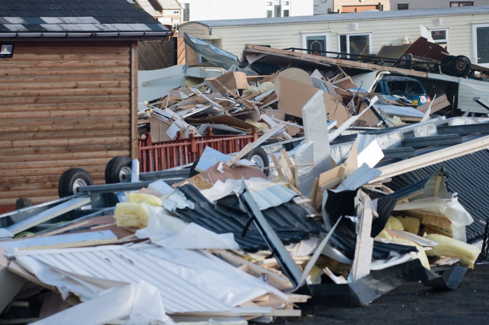  Locals face a huge clean up after the violent weather