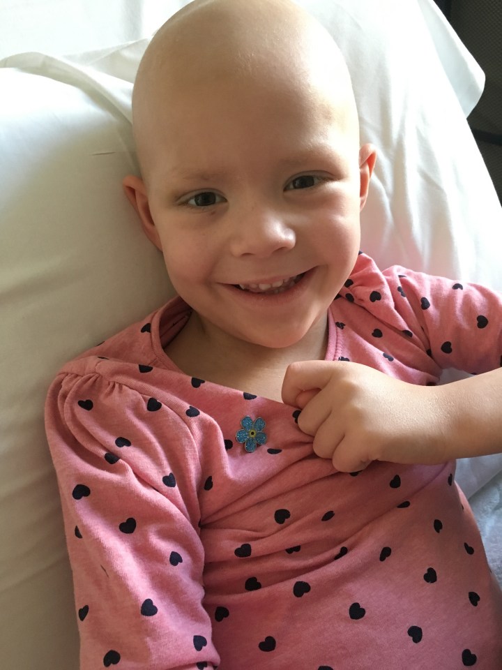  Bella-Rose Leach has spent two Christmases in hospital with cancer, and cannot remember a time when she did not have the disease