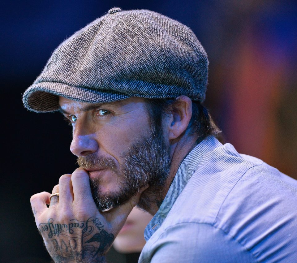 David Beckham was at the O2 Arena to see Milos Raonic beat Dominic Thiem in the group decider 