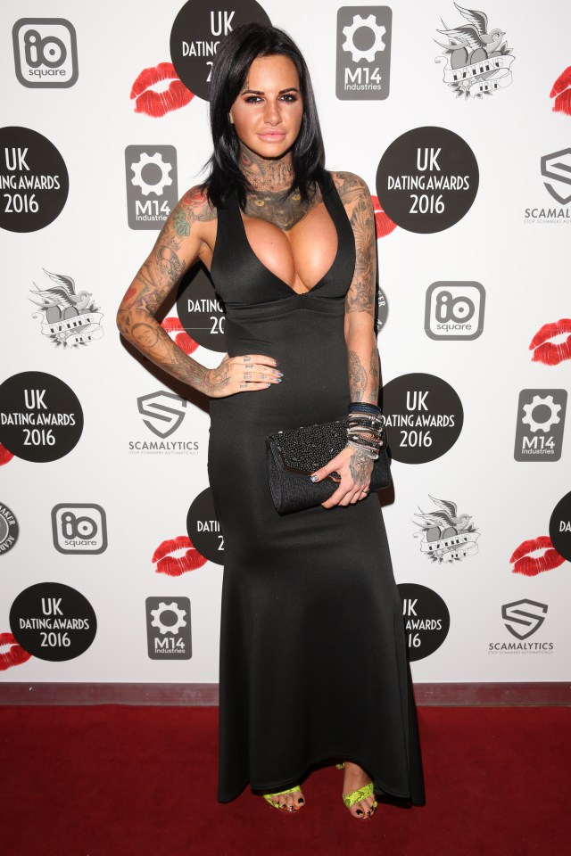  Jemma also pulled out all the stops in a black full length gown which highlighted her cleavage