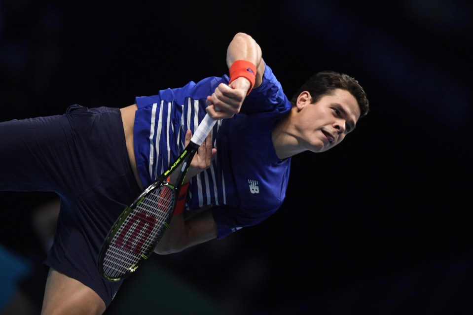 Raonic will hope to trouble Murray more with his serves than he did at Wimbledon if they meet in London again 