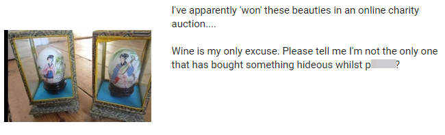 The Mumsnet user made the purchase after a couple of glasses of wine