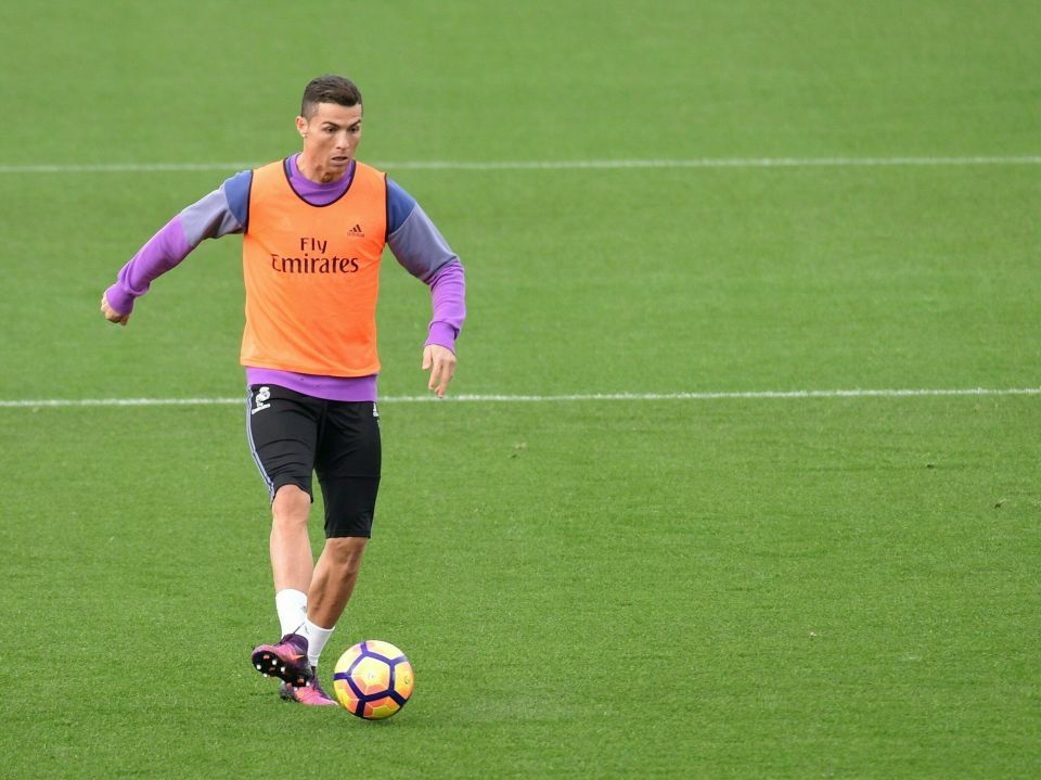  Cristiano Ronaldo looks a lonely figure but will be hoping to be in the thick of the action on Saturday