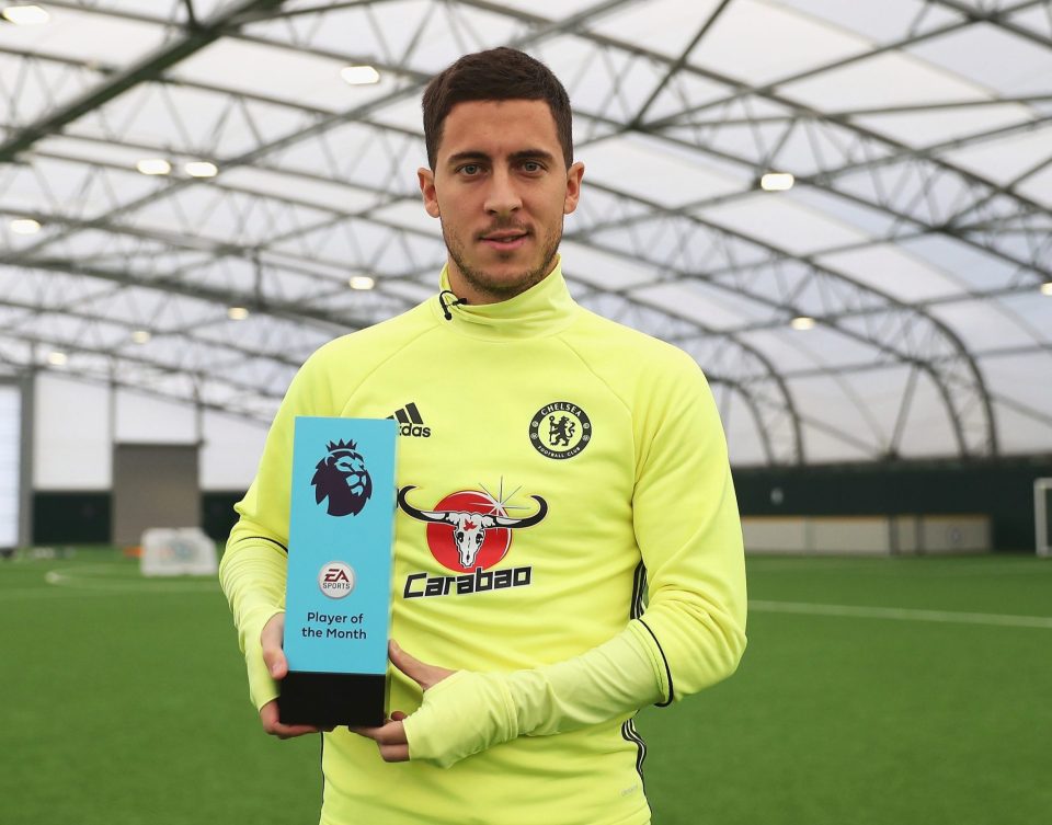 Eden Hazard is also available after being named Player of the Month for October