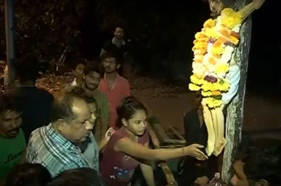  People from far and wide have been collecting the ‘holy water’ in containers