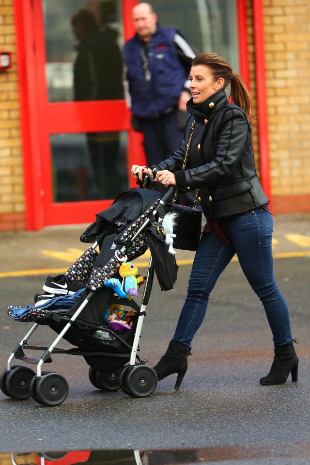  Coleen Rooney arrives to support husband Wayne