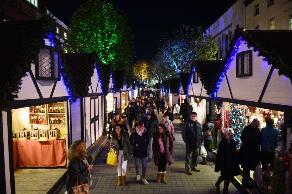 The chalet-lined St Nicholas Fair