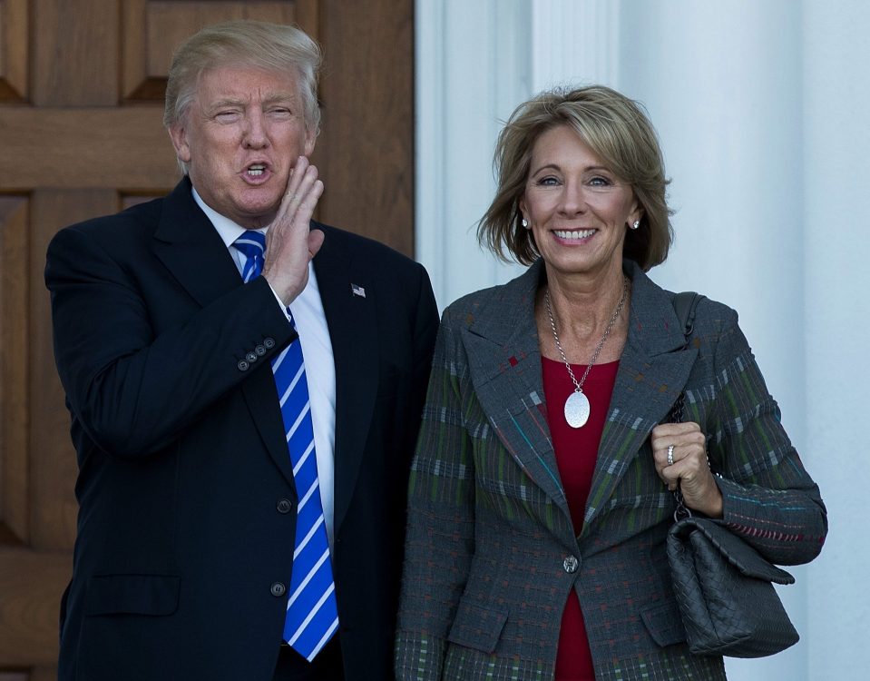  Donald Trump's pic for Secretary of State for Education Betsy DeVos was nominated to the position on Tuesday