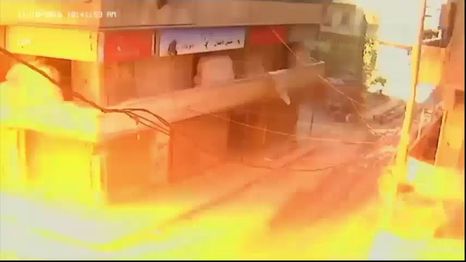  The moment the bomb rips through the hospital