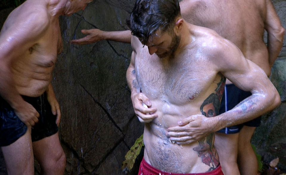  Joel has regularly stripped off in the jungle show