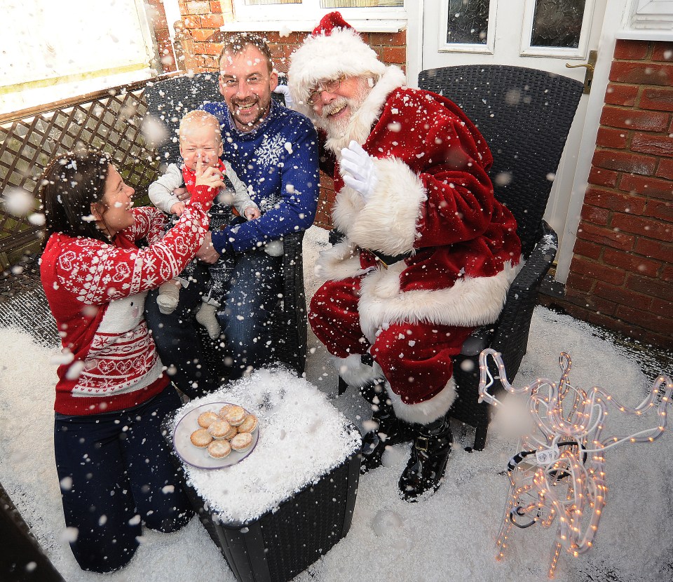  It was beginning to look a lot like Christmas at the home of Jay Clark when they pushed forward the festive celebration