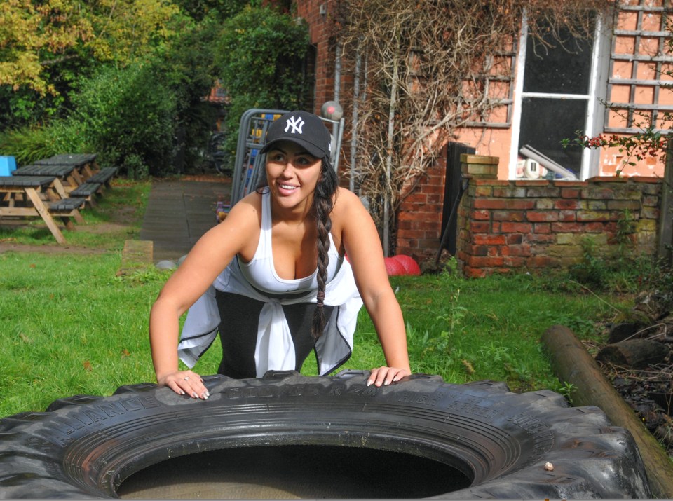  Her fitness regime was devised by former military trainers