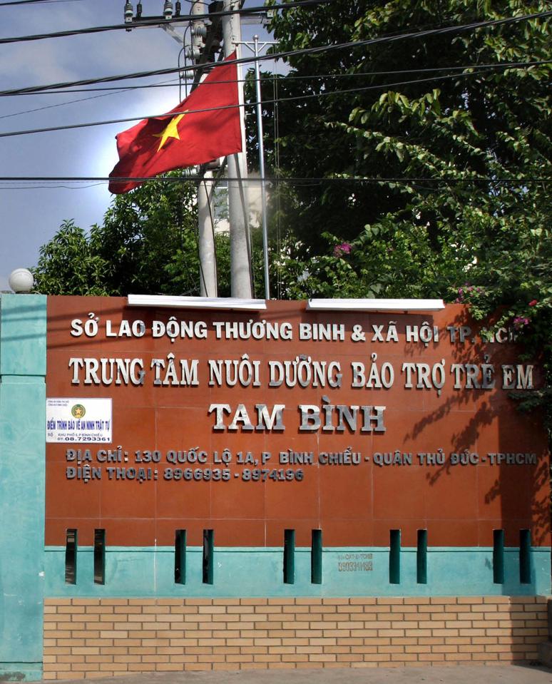 The Tam Binh children's home, which is facing financial ruin 