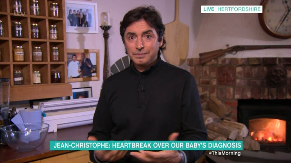  Jean-Christophe Novelli opened up about his son's cancer battle on This Morning today