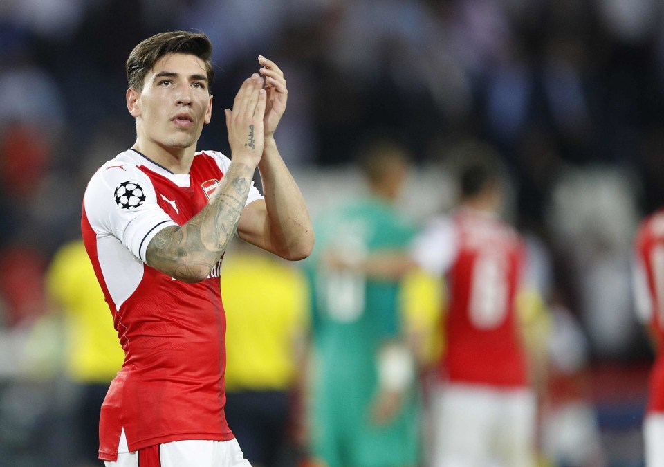 Hector Bellerin is on the list for the first time