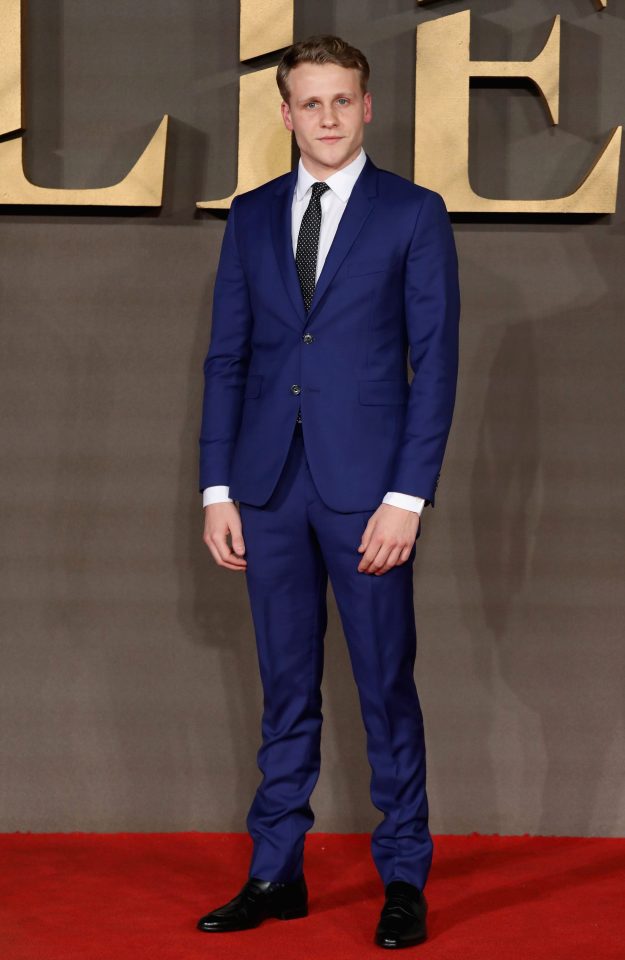 Josh Dylan stood out in a vibrant blue suit