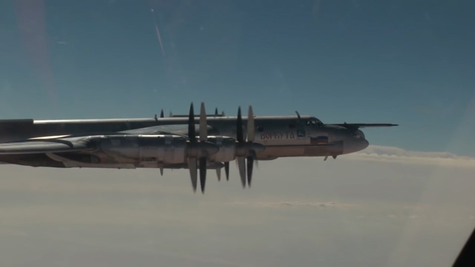  One of the Tu-95MS missile-carrying bombers which carried out the raids