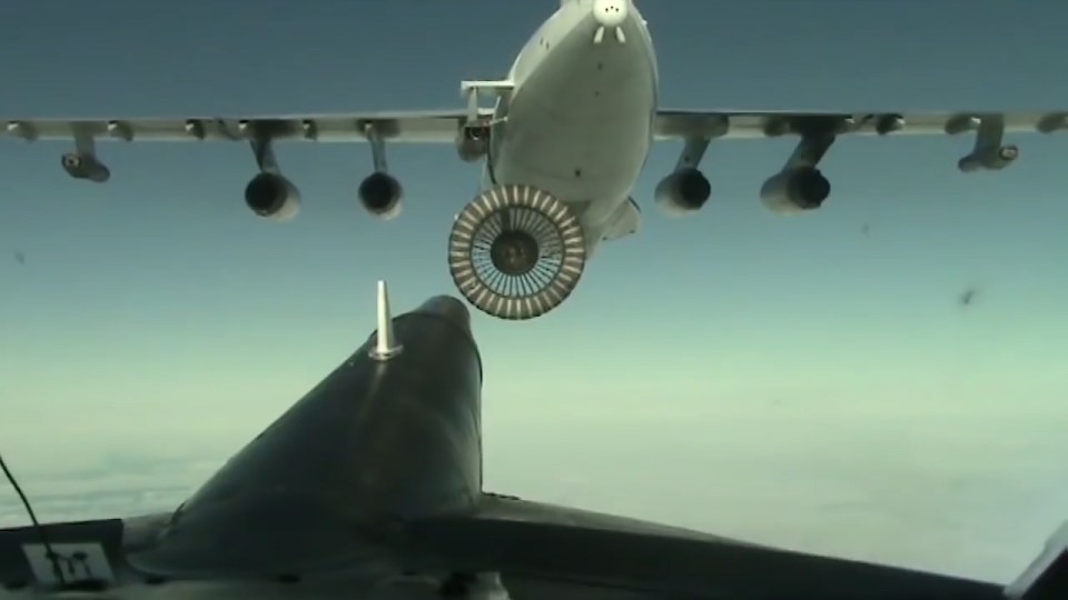  The bombers had to refuel twice in mid-air en-route to their targets