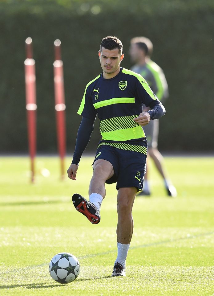 Arsenal's Swiss midfielder Granit Xhaka