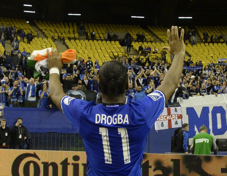  Didier Drogba hails fans after Montral impact beat Toronto FC