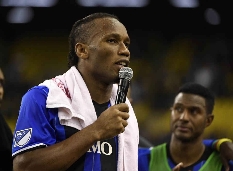  Drogba speaks in what will be his final home game for MLS outfit