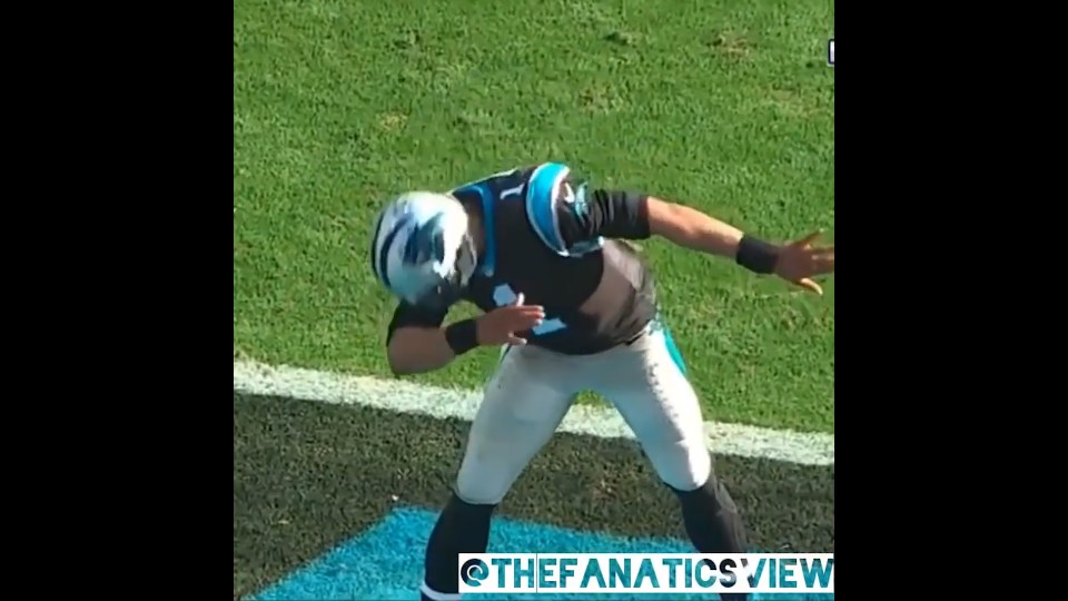  The dabbing dance move is an internet craze which was made famous by American footballer Cam Newton