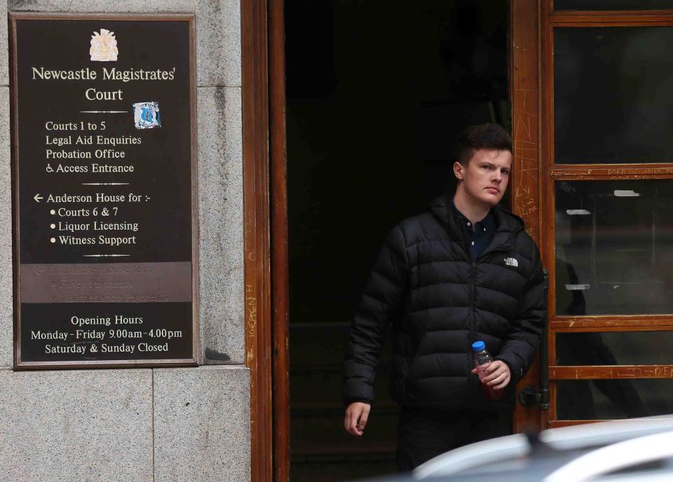 James Alexander Widdowson pictured leaving Newcastle Magistrates Court