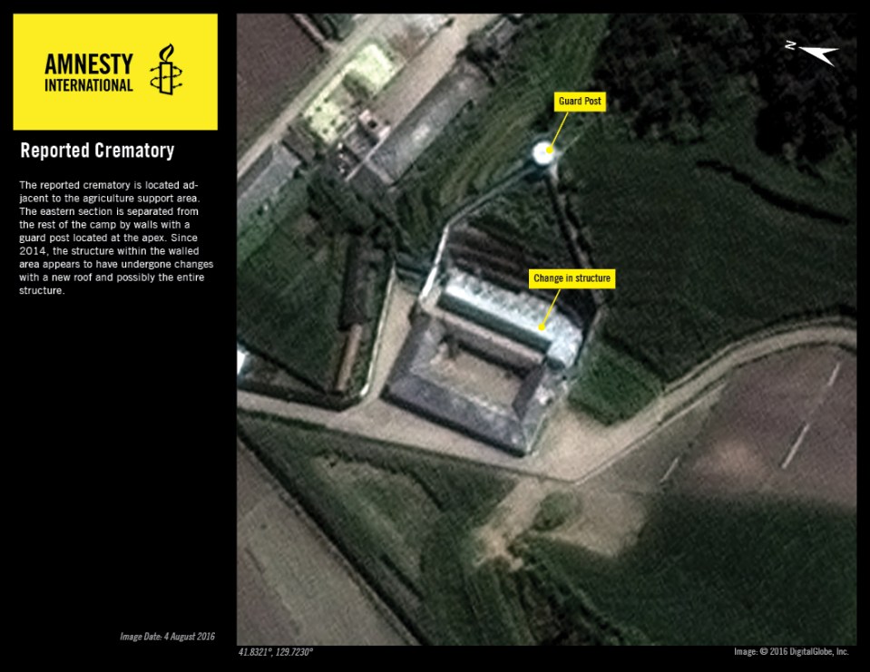  This satellite image shows the alleged crematorium is being upgraded