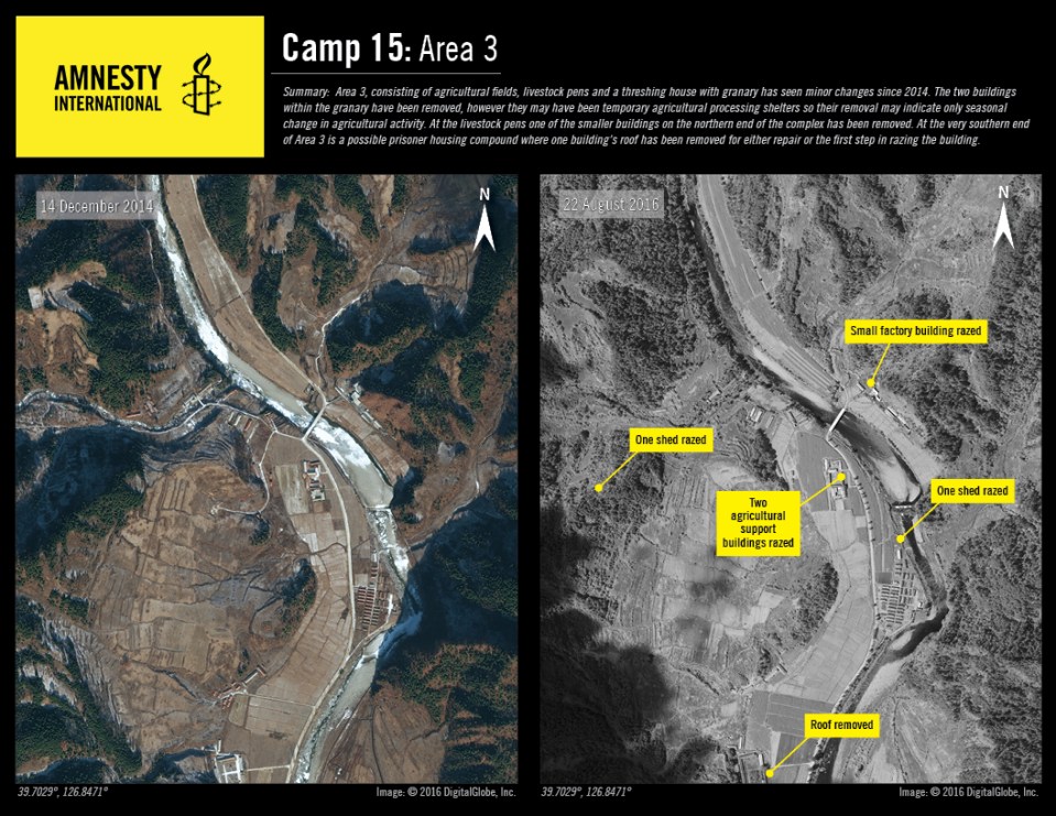  This image shows a possible prisoner housing compound